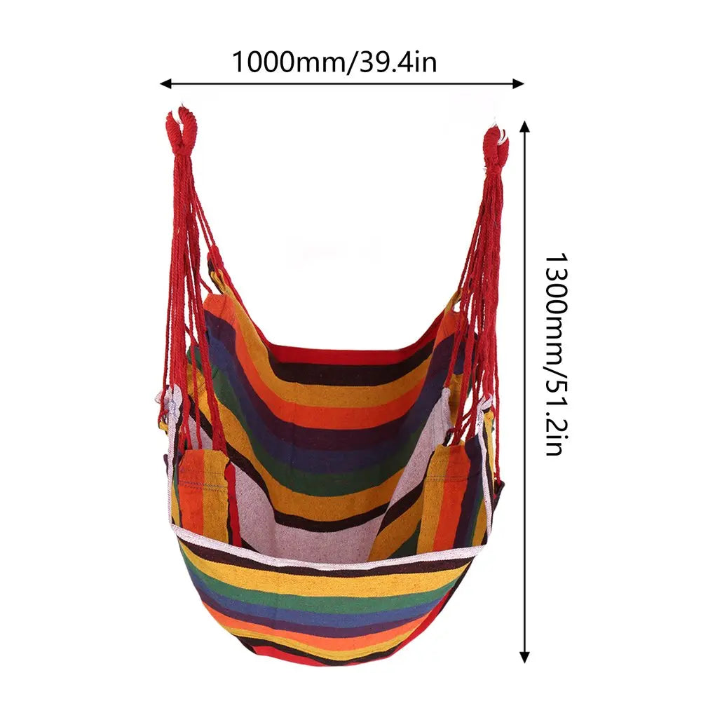 Outdoor Swing Hammock Outdoor Garden Porch Beach Camping Travel Dormitory Hanging Chair